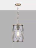 Laura Ashley Beckworth pendant ceiling light antique brass - British product