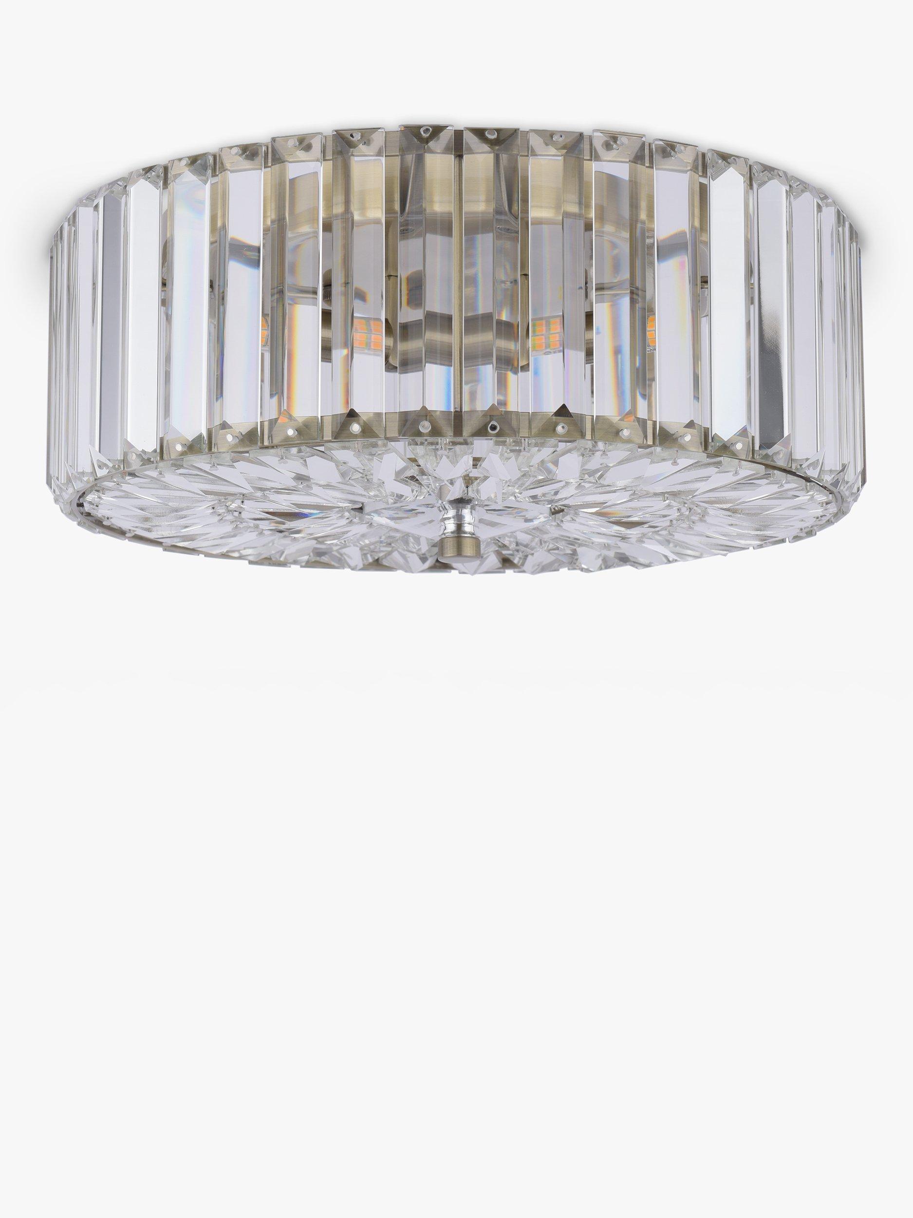 Laura Ashley Fernhurst flush ceiling light antique brass, imported from the UK