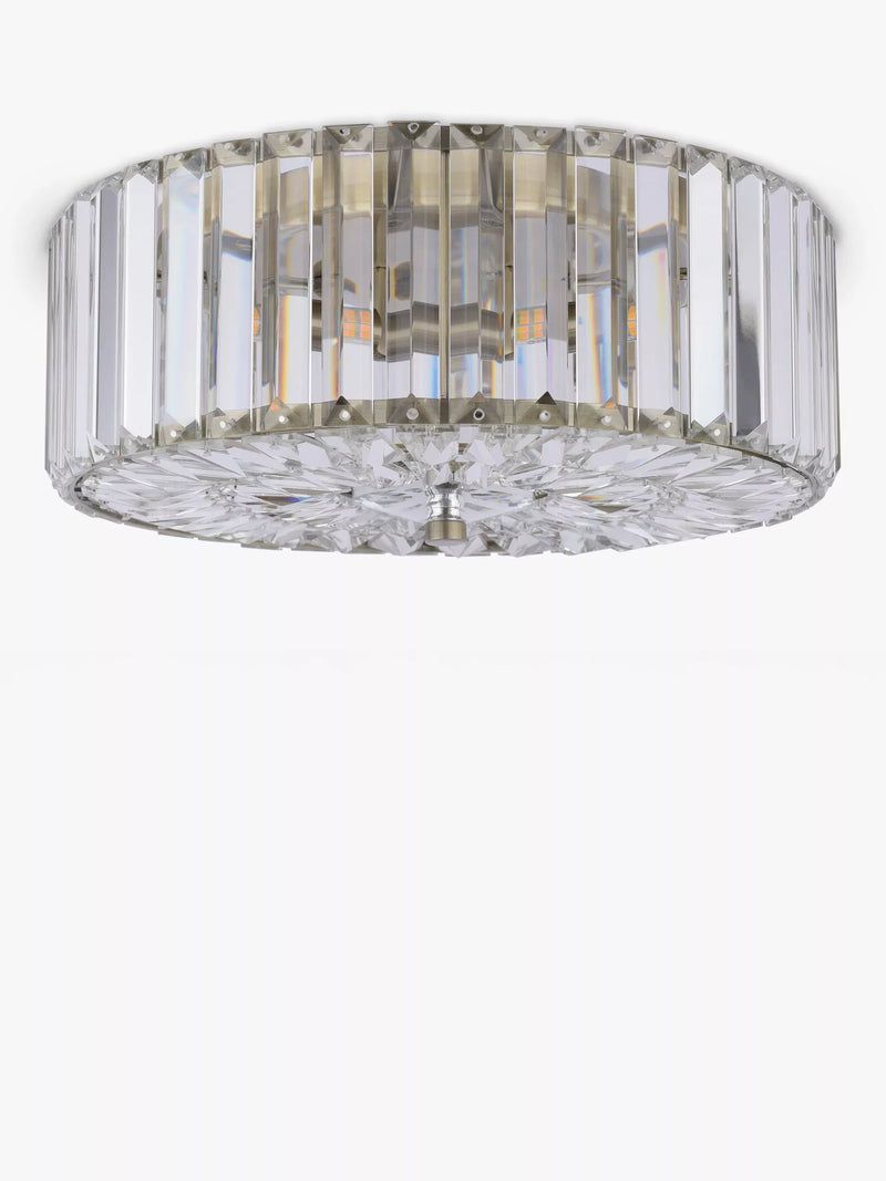 Laura Ashley Fernhurst flush ceiling light antique brass, imported from the UK