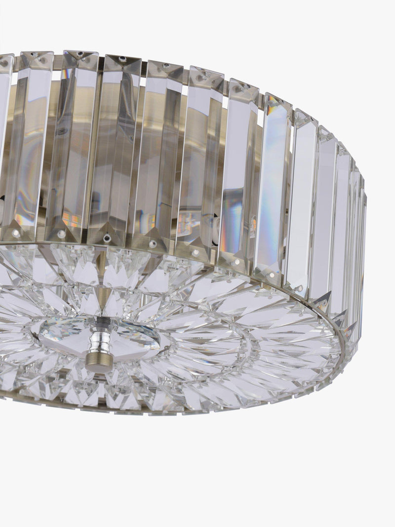 Laura Ashley Fernhurst flush ceiling light antique brass, imported from the UK