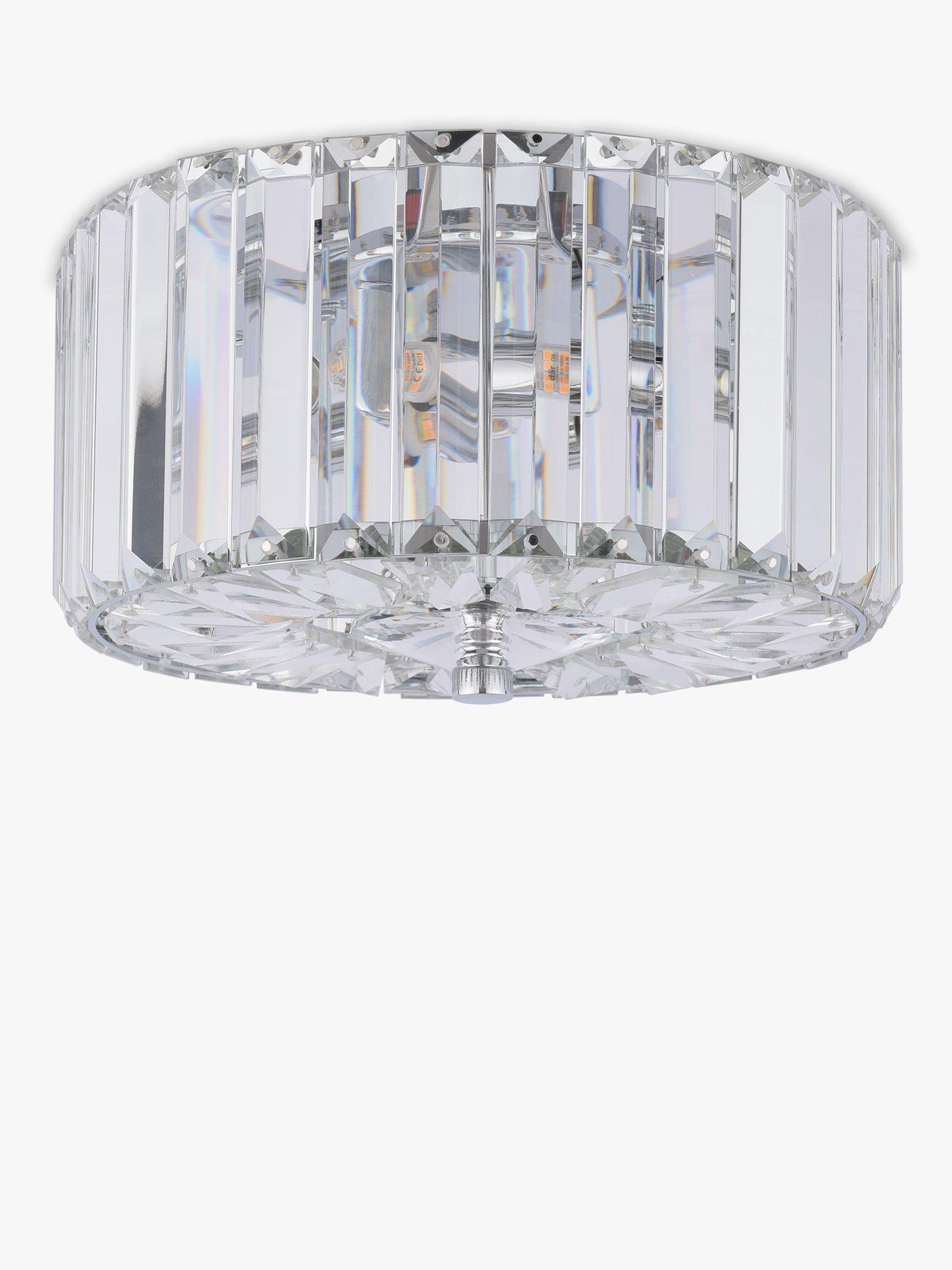 Laura Ashley Fernhurst flush ceiling light polished chrome (British brand)