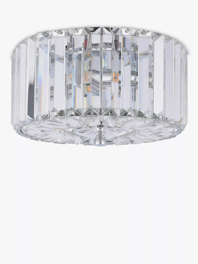 Laura Ashley Fernhurst flush ceiling light polished chrome (British brand)