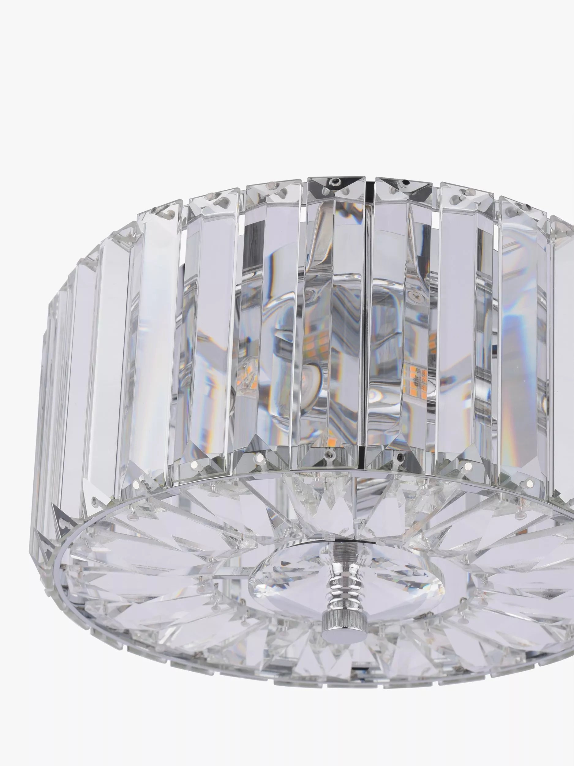 Laura Ashley Fernhurst flush ceiling light polished chrome (British brand)