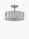 Laura Ashley semi-flush ceiling light antique brass 3 bulb, imported from the UK