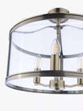 Laura Ashley semi-flush ceiling light antique brass H33x40cm (British brand)