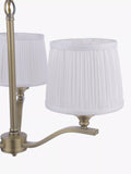 Laura Ashley Hemsley ceiling light antique brass pleated silk shades (British brand)