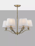 Laura Ashley Hemsley 6 arm ceiling light antique brass - UK version