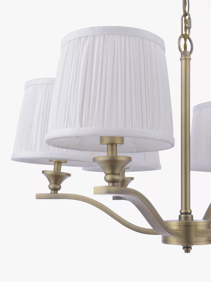 Laura Ashley Hemsley 6 arm ceiling light antique brass - UK version