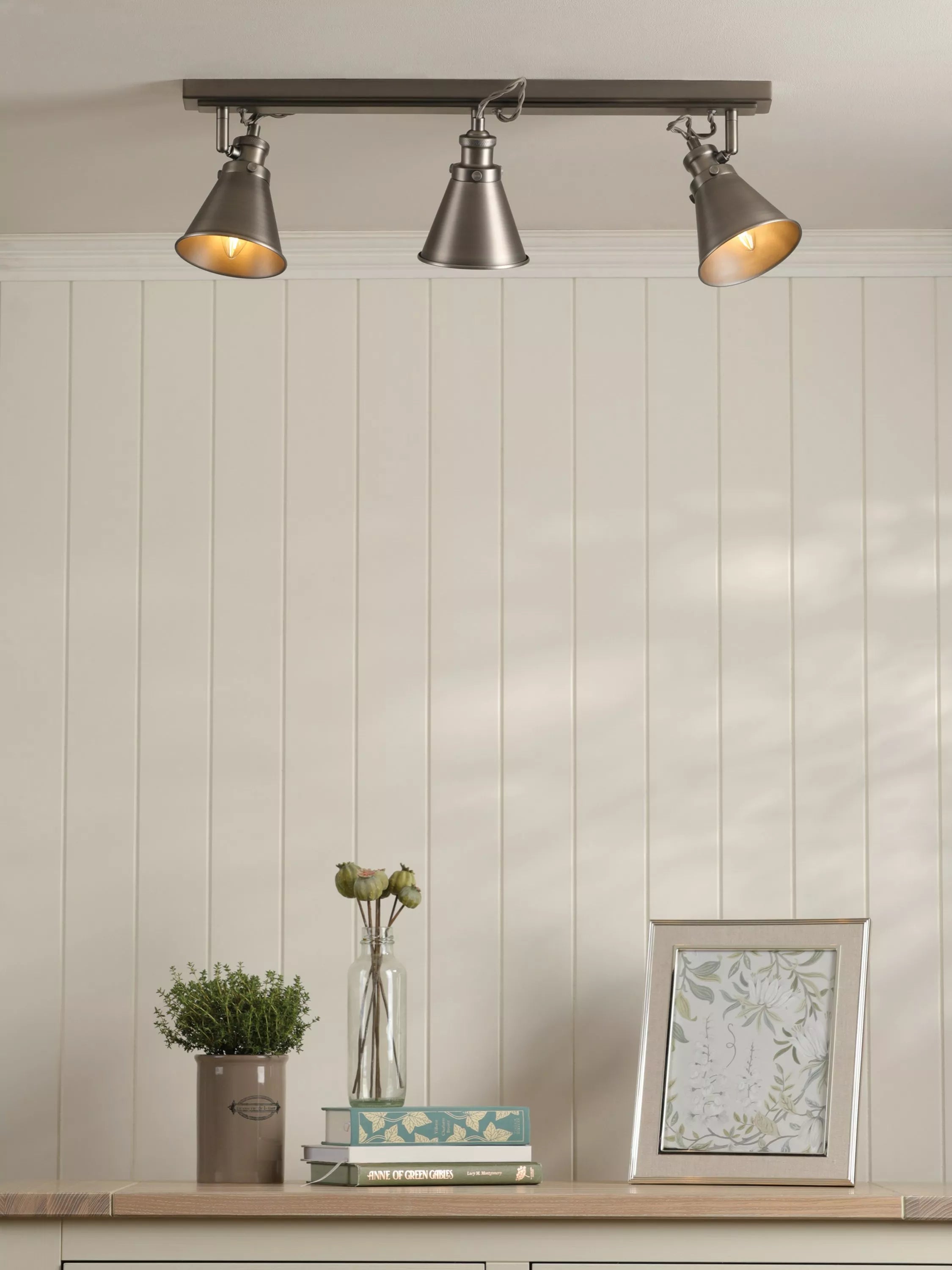 Laura Ashley Rufus spotlight bar nickel - British product