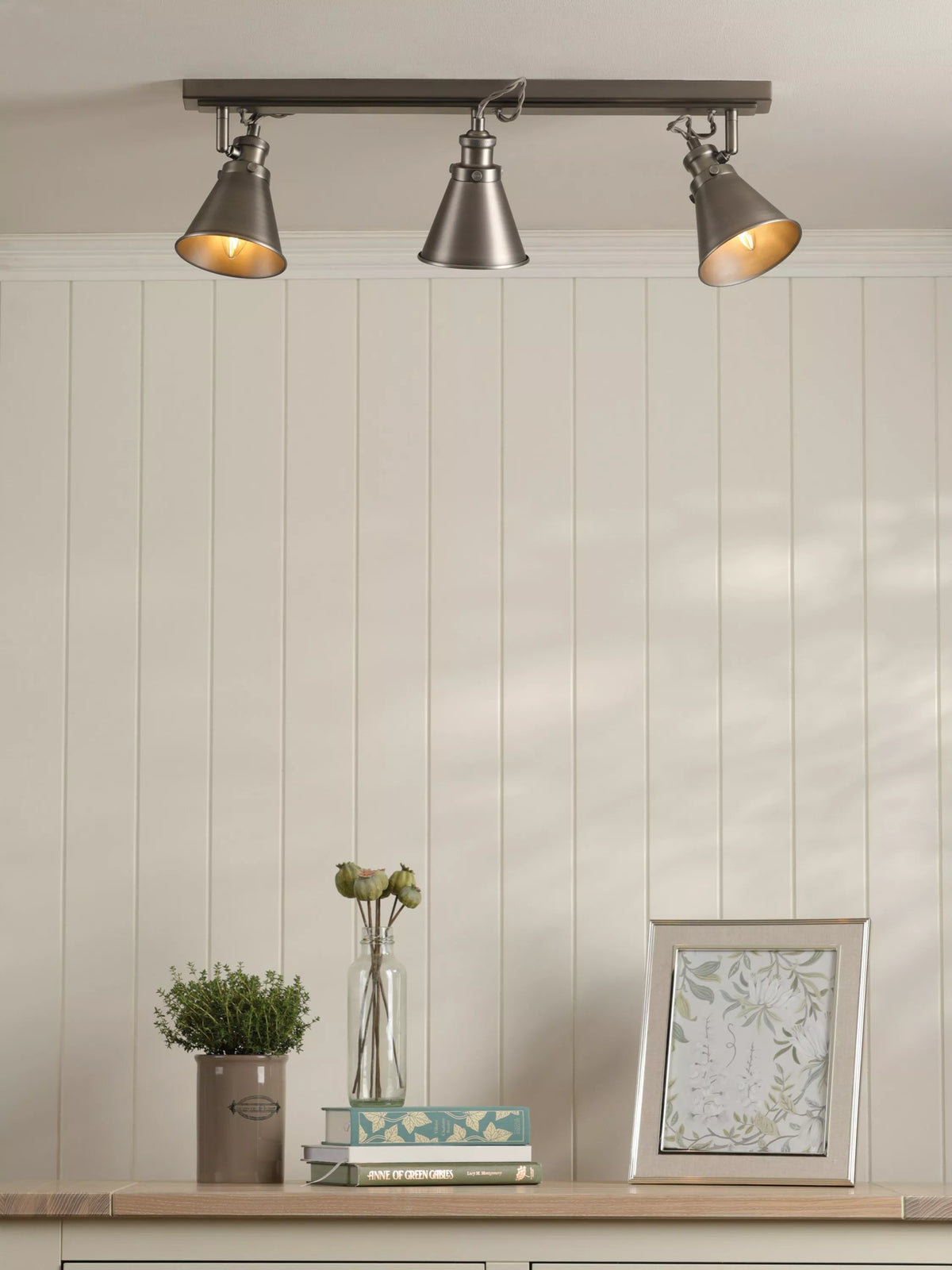 Laura Ashley Rufus spotlight bar nickel - British product
