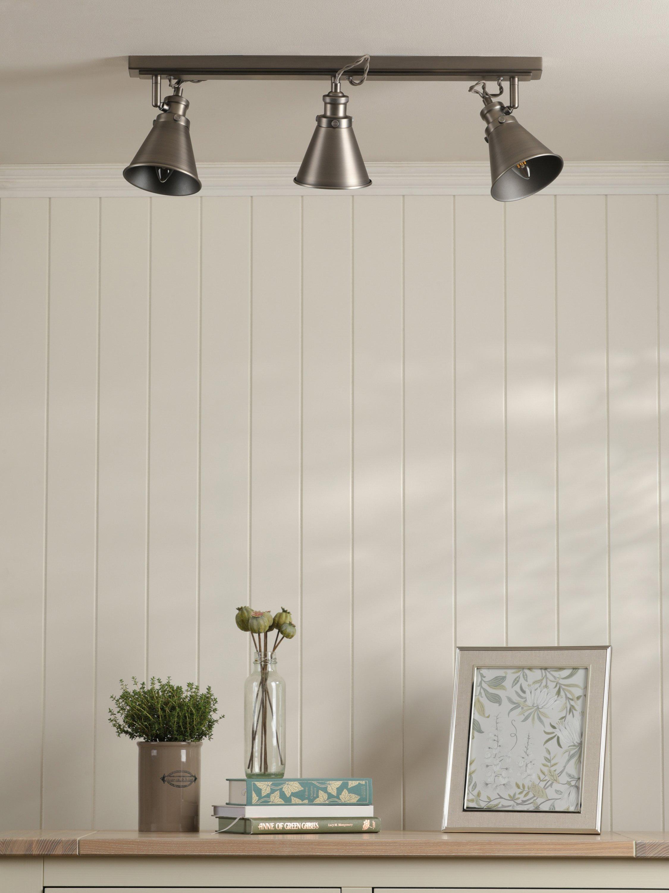 Laura Ashley Rufus spotlight bar nickel - British product