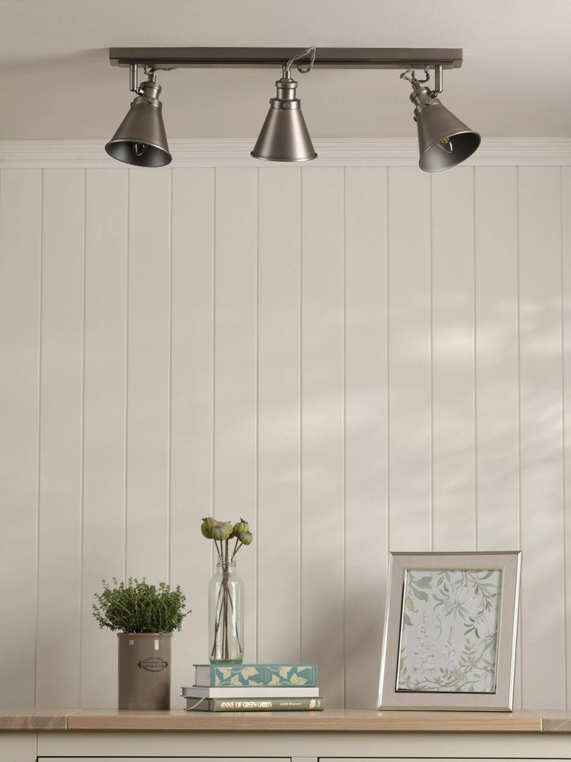 Laura Ashley Rufus spotlight bar nickel - British product