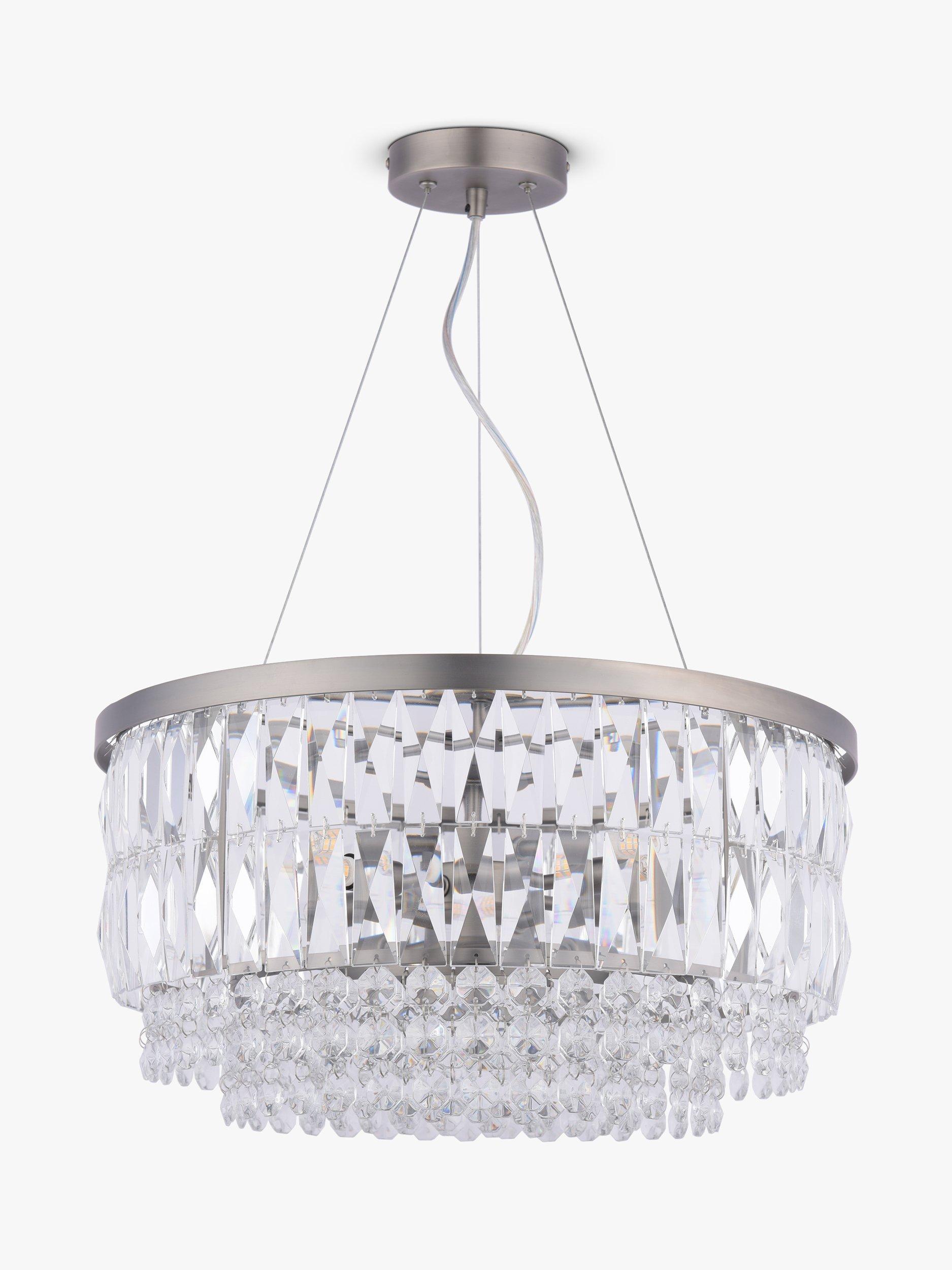 Laura Ashley Rhosill chandelier pewter 48cm - British product