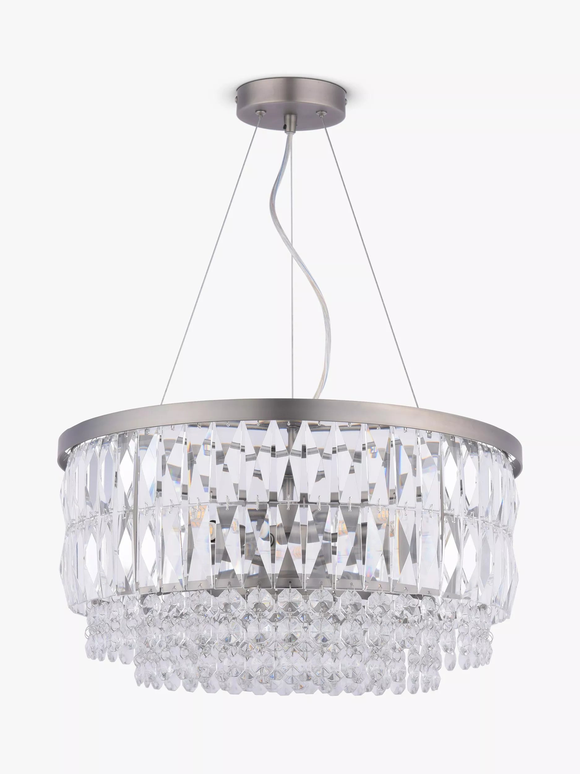 Laura Ashley Rhosill chandelier pewter 48cm - British product