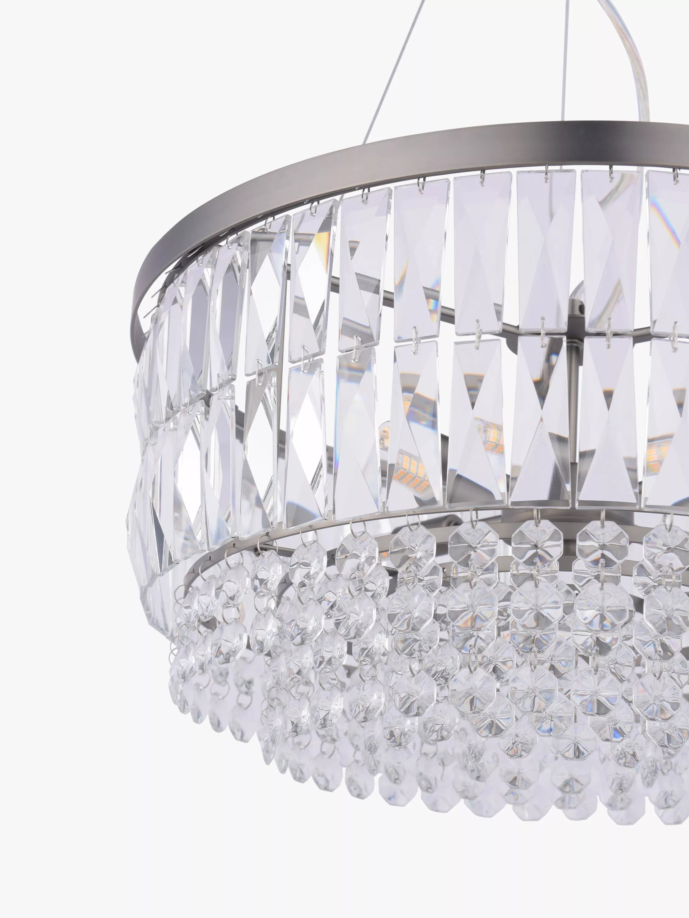 Laura Ashley Rhosill chandelier pewter 48cm - British product