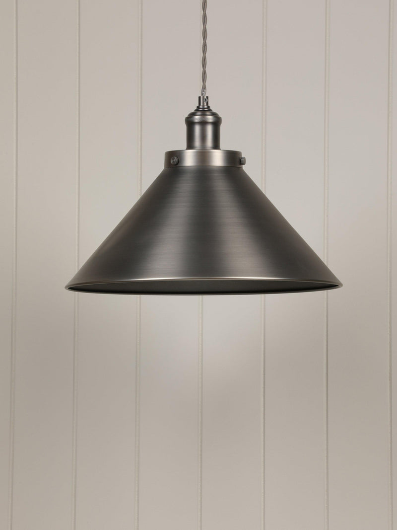 Laura Ashley Rufus Grande ceiling light gunmetal finish, imported from the UK