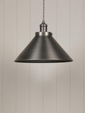 Laura Ashley Rufus Grande ceiling light gunmetal finish, imported from the UK