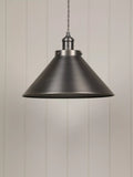 Laura Ashley Rufus Grande ceiling light gunmetal finish, imported from the UK