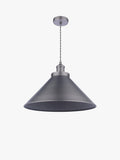 Laura Ashley Rufus Grande ceiling light gunmetal finish, imported from the UK
