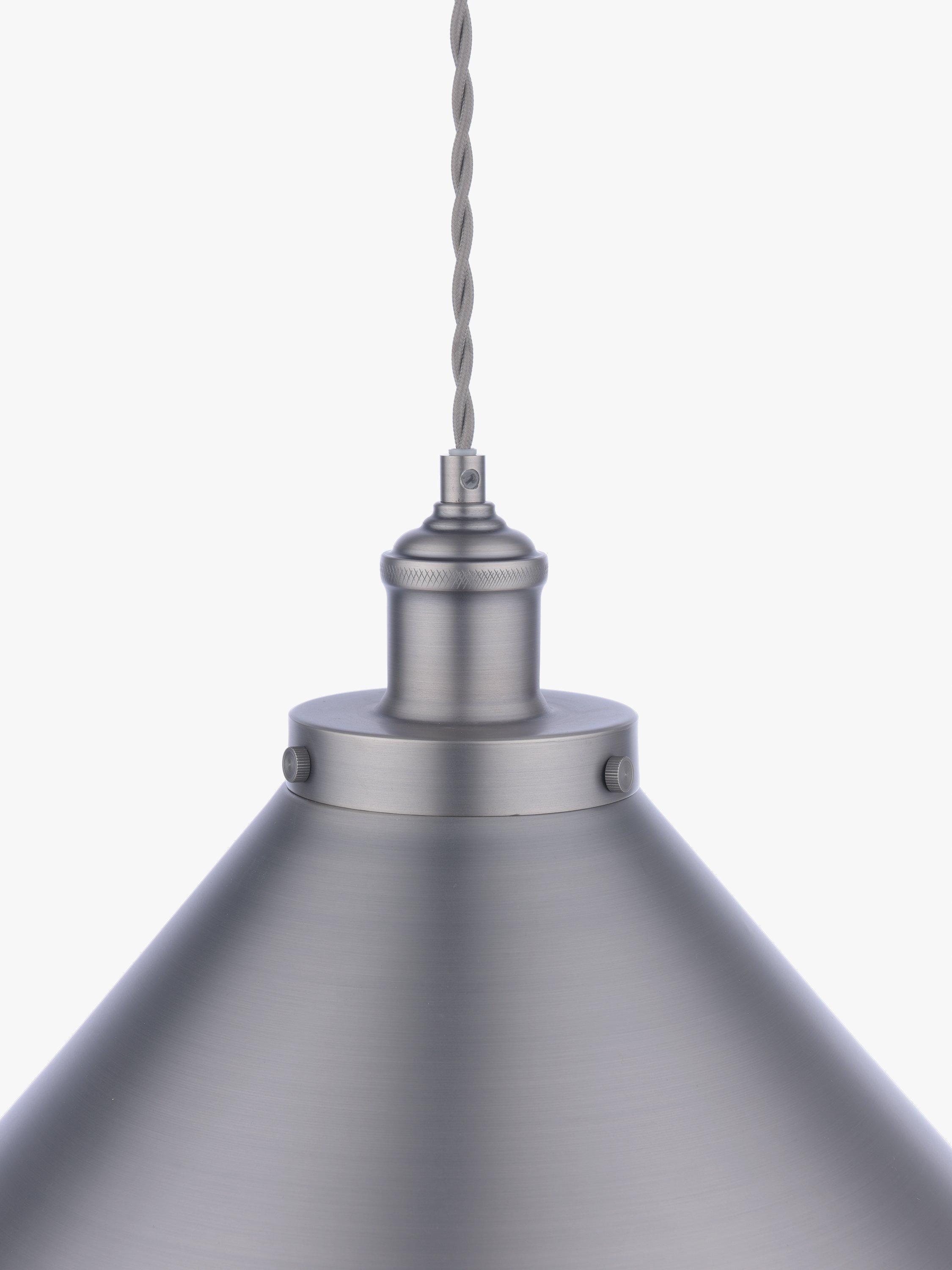 Laura Ashley Rufus Grande ceiling light gunmetal finish, imported from the UK