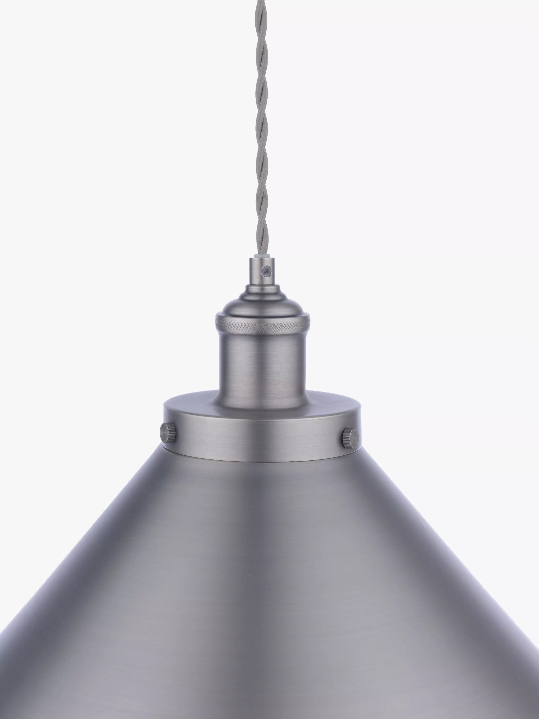 Laura Ashley Rufus Grande ceiling light gunmetal finish, imported from the UK