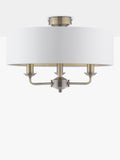 Laura Ashley semi-flush ceiling light antique brass, imported from the UK