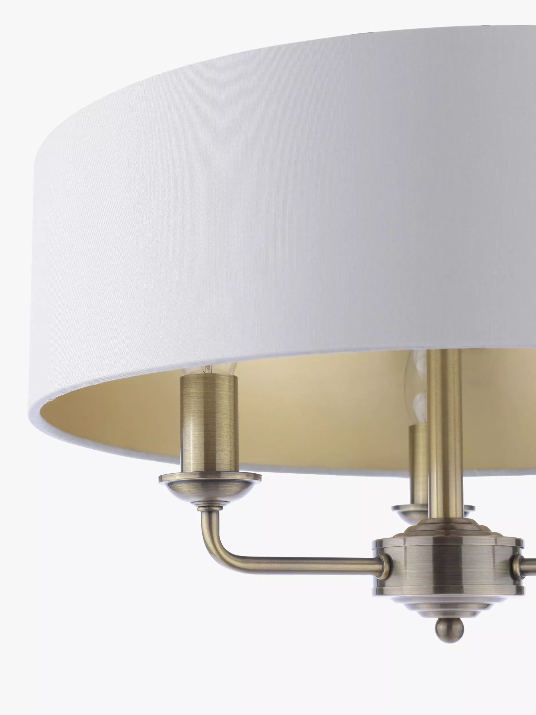Laura Ashley semi-flush ceiling light antique brass, imported from the UK