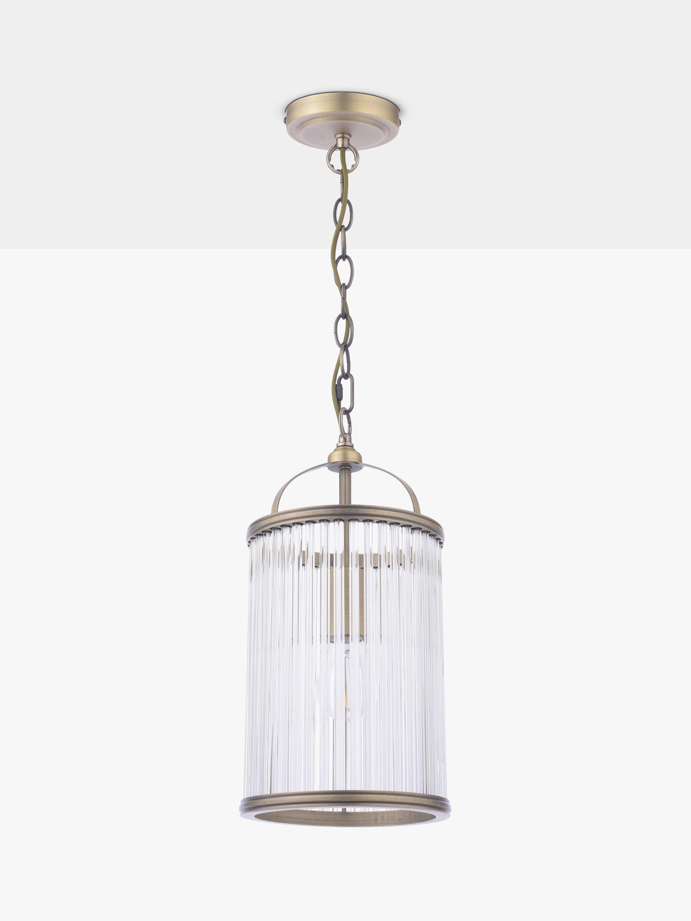Laura Ashley Sutton pendant light antique brass (British brand)