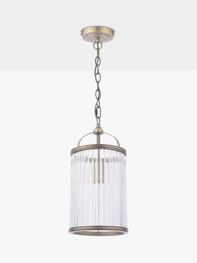 Laura Ashley Sutton pendant light antique brass (British brand)