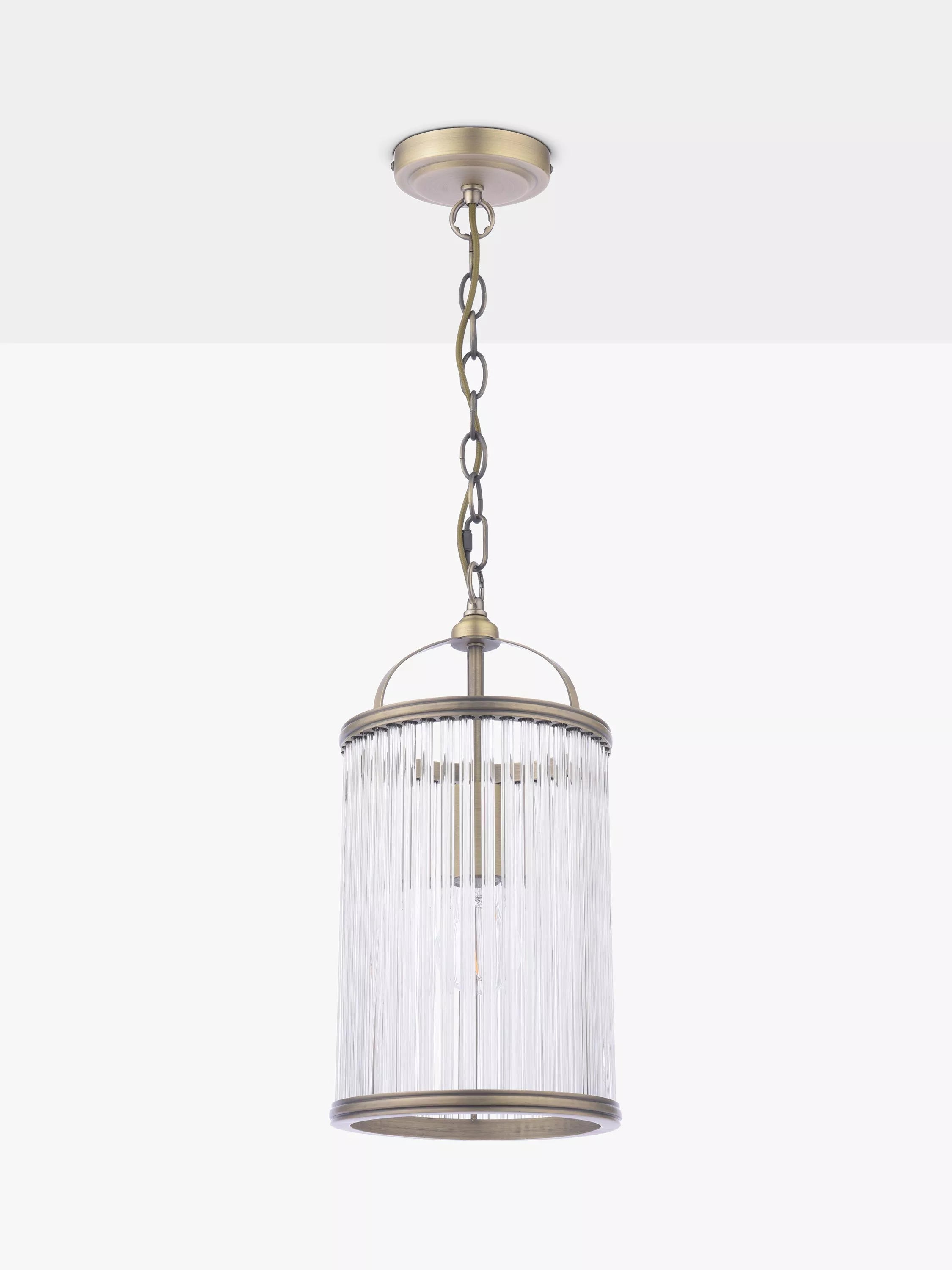 Laura Ashley Sutton pendant light antique brass (British brand)