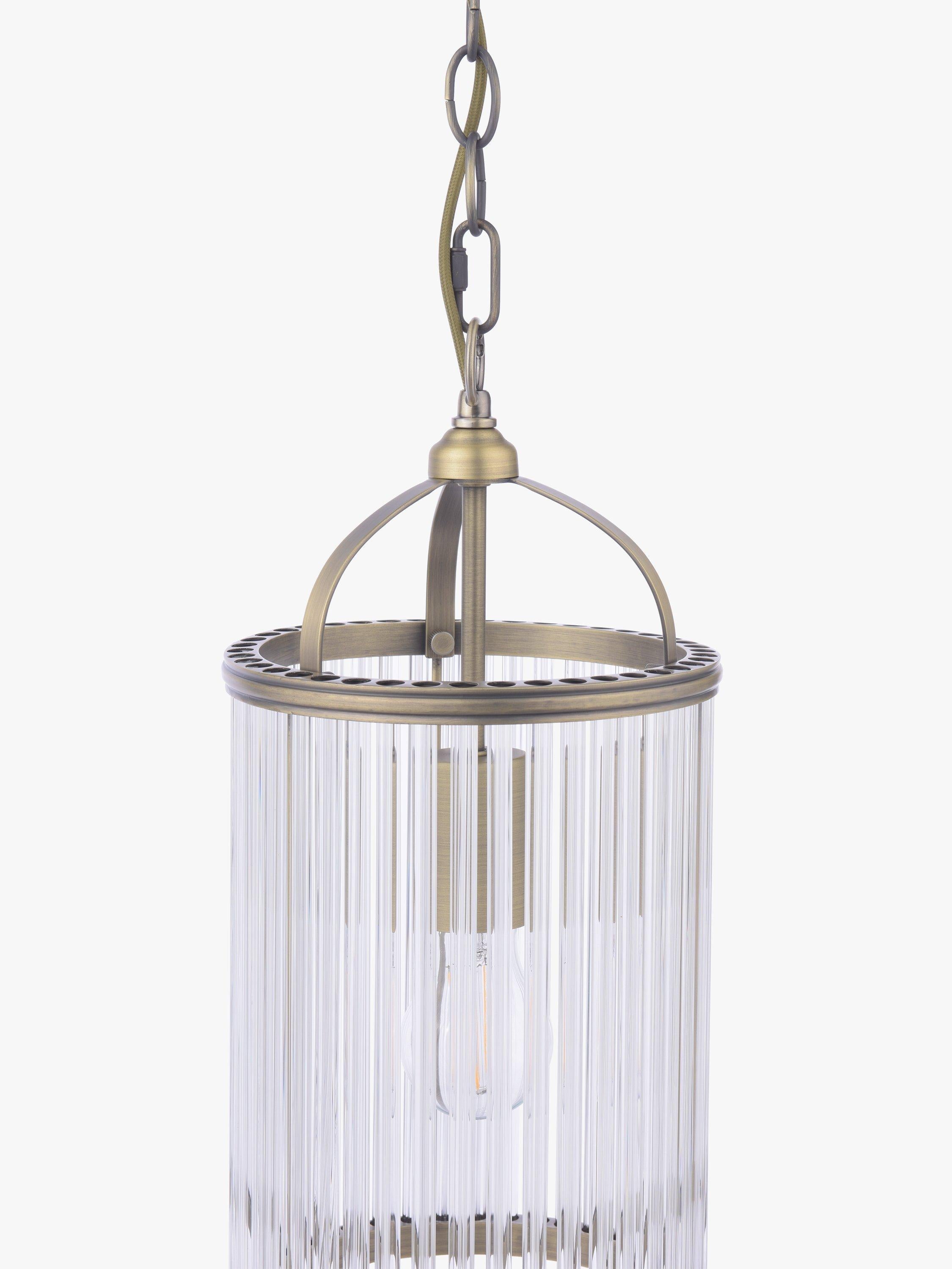 Laura Ashley Sutton pendant light antique brass (British brand)
