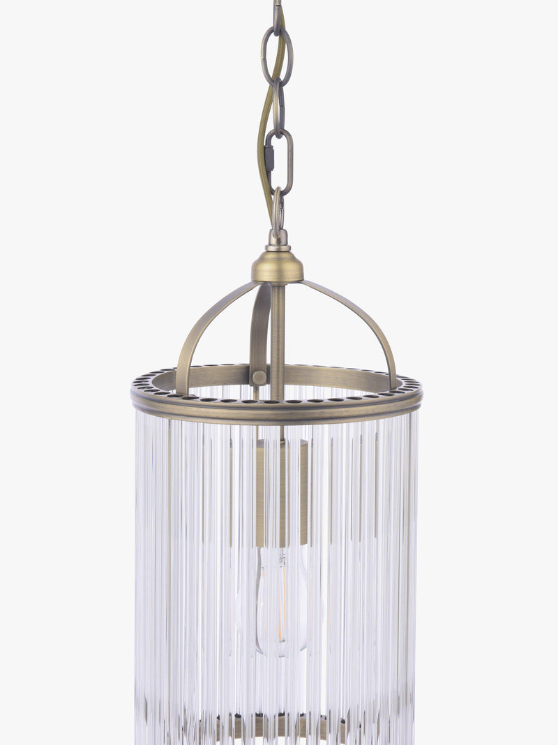 Laura Ashley Sutton pendant light antique brass (British brand)