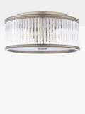 Laura Ashley flush ceiling light antique brass 35.5cm, imported from the UK