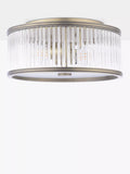 Laura Ashley flush ceiling light antique brass 35.5cm, imported from the UK