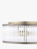 Laura Ashley flush ceiling light antique brass 35.5cm, imported from the UK