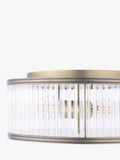 Laura Ashley flush ceiling light antique brass 35.5cm, imported from the UK
