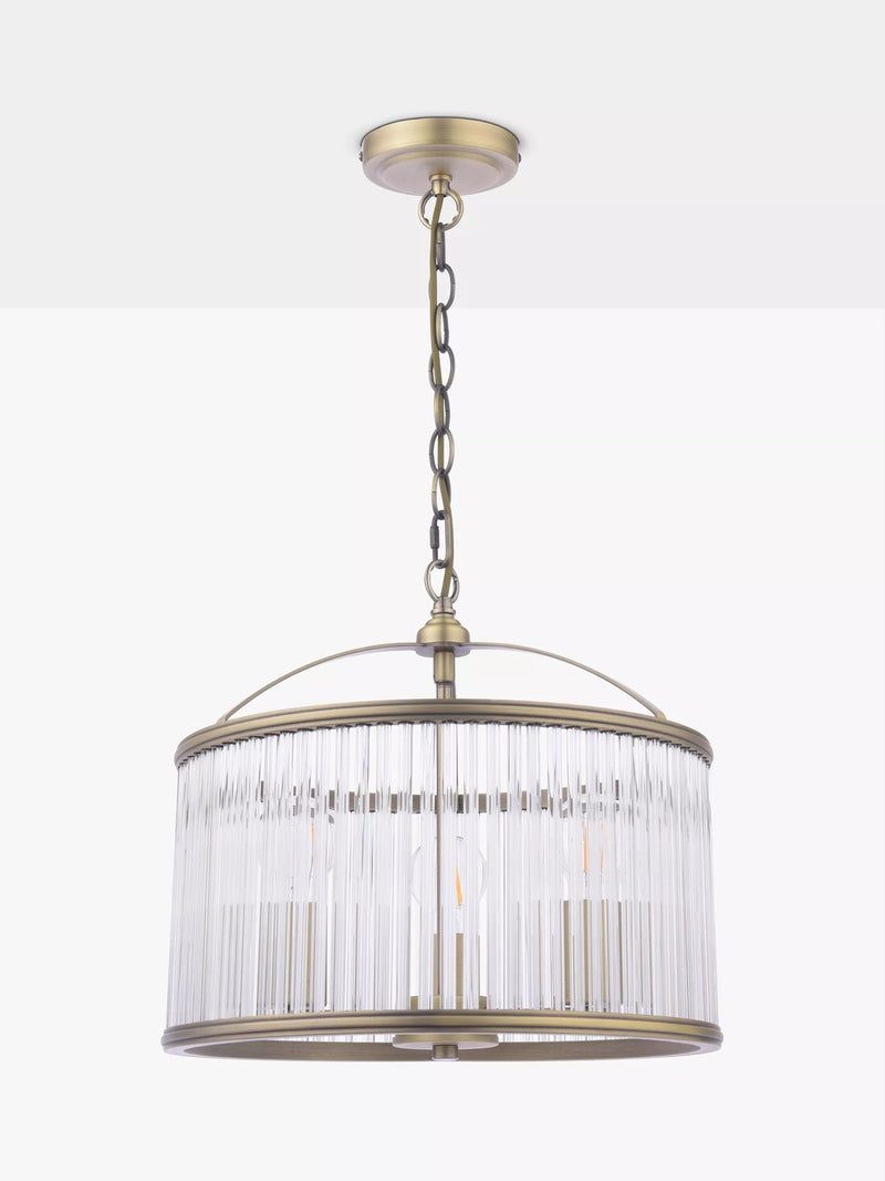 Laura Ashley pendant light antique brass 38cm (British brand)