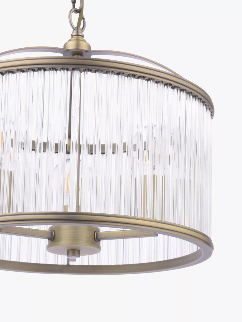 Laura Ashley pendant light antique brass 38cm (British brand)