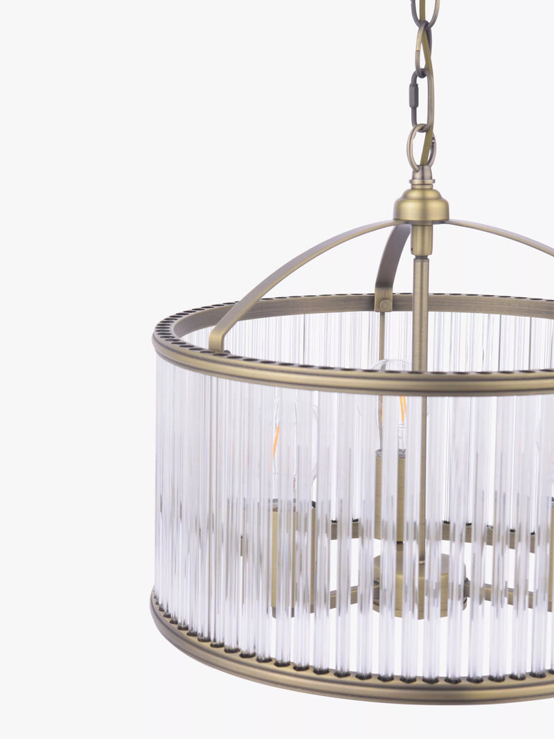 Laura Ashley pendant light antique brass 38cm (British brand)