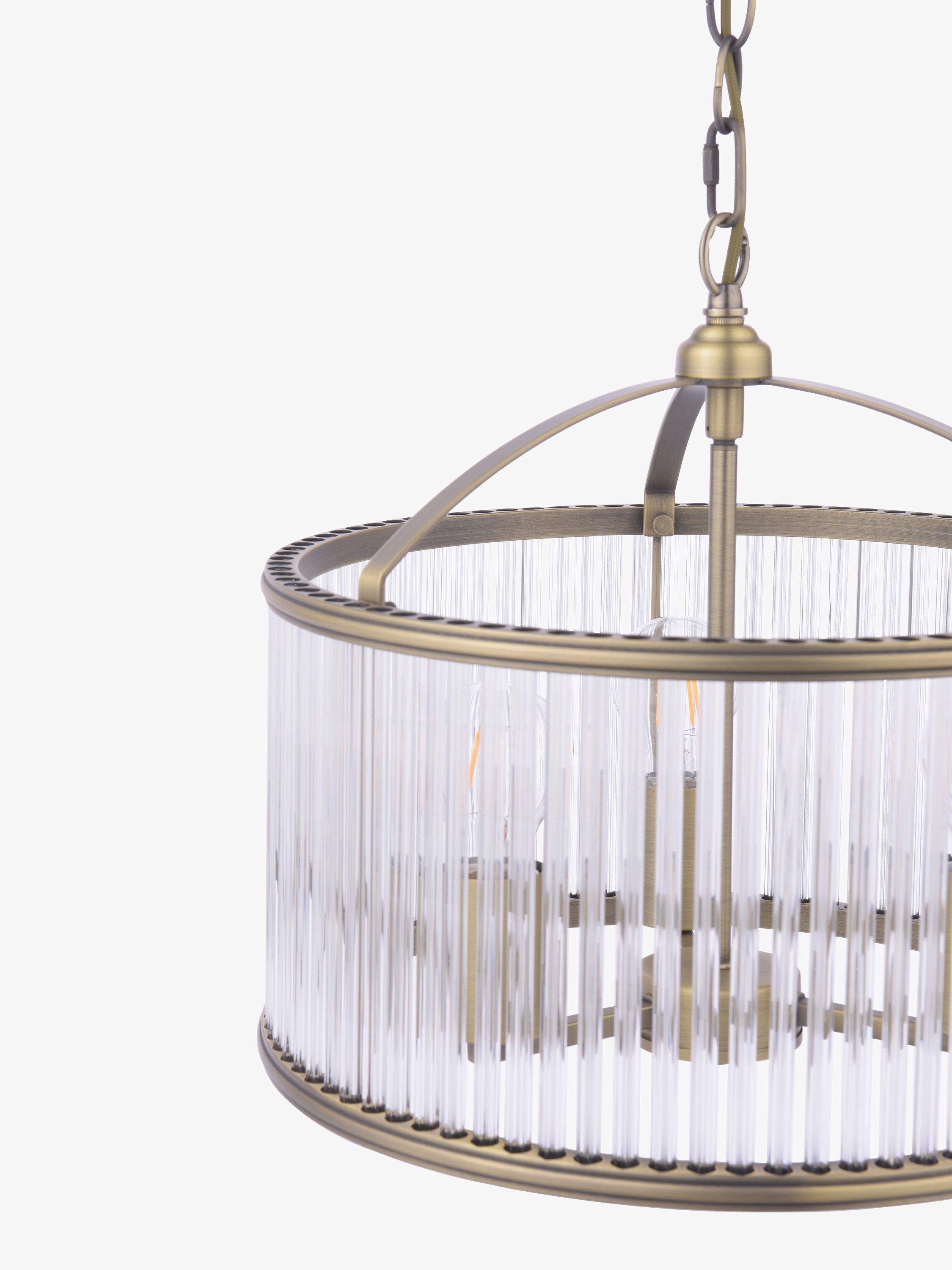 Laura Ashley pendant light antique brass 38cm (British brand)