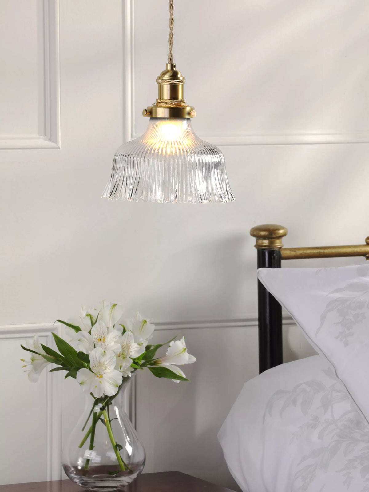 Laura Ashley ceiling light antique brass (British brand)