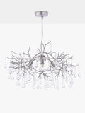 Laura Ashley Willow ceiling light in pewter with crystal drops (British brand)