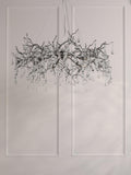 Laura Ashley Willow Grande ceiling light pewter finish, UK version
