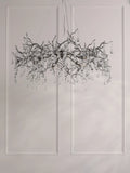 Laura Ashley Willow Grande ceiling light pewter finish, UK version
