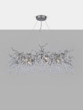 Laura Ashley Willow Grande ceiling light pewter finish, UK version