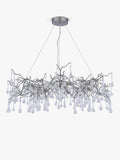 Laura Ashley Willow Grande ceiling light pewter finish, UK version