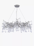 Laura Ashley Willow Grande ceiling light pewter finish, UK version