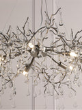 Laura Ashley Willow Grande ceiling light pewter finish, UK version