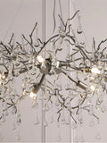 Laura Ashley Willow Grande ceiling light pewter finish, UK version