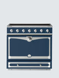 La Cornue Cornufe Albertine 90Cm Electric Range Cooker With Induction Hob - Winter Sky